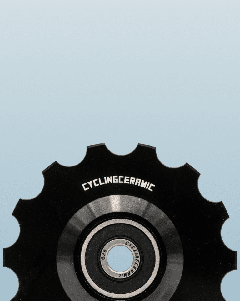 CyclingCeramic ceramic pulley wheel with integrated ceramic bearing for bicycle drivetrain