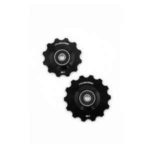 12 14 tooth pulley wheels for Campagnolo EKAR / SRAM RED E1 groups for road and gravel bike in Black color