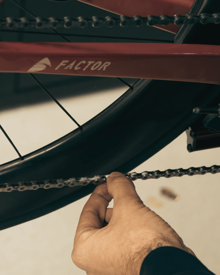 Wax for chain bike made hands no dirt.